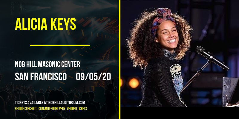 Alicia Keys at Nob Hill Masonic Center tickets Alicia Keys at Nob Hill Masonic Center