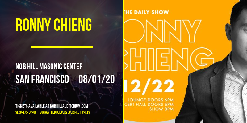 Ronny Chieng at Nob Hill Masonic Center tickets Ronny Chieng at Nob Hill Masonic Center
