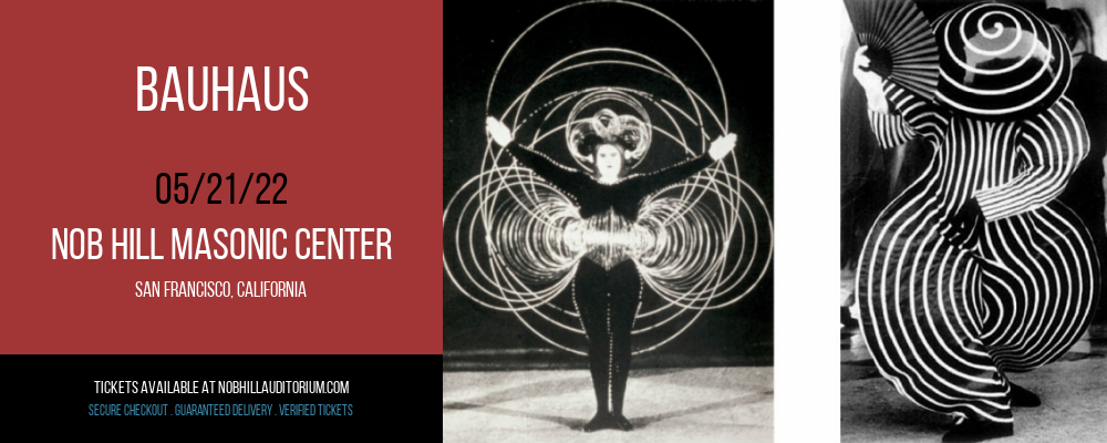 Bauhaus at Nob Hill Masonic Center tickets Bauhaus at Nob Hill Masonic Center