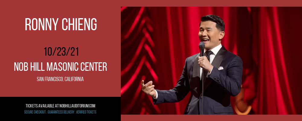 Ronny Chieng at Nob Hill Masonic Center tickets Ronny Chieng at Nob Hill Masonic Center