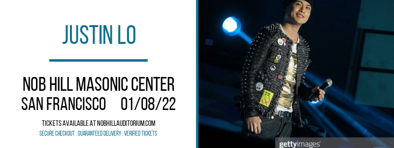 Justin Lo at Nob Hill Masonic Center tickets Justin Lo at Nob Hill Masonic Center