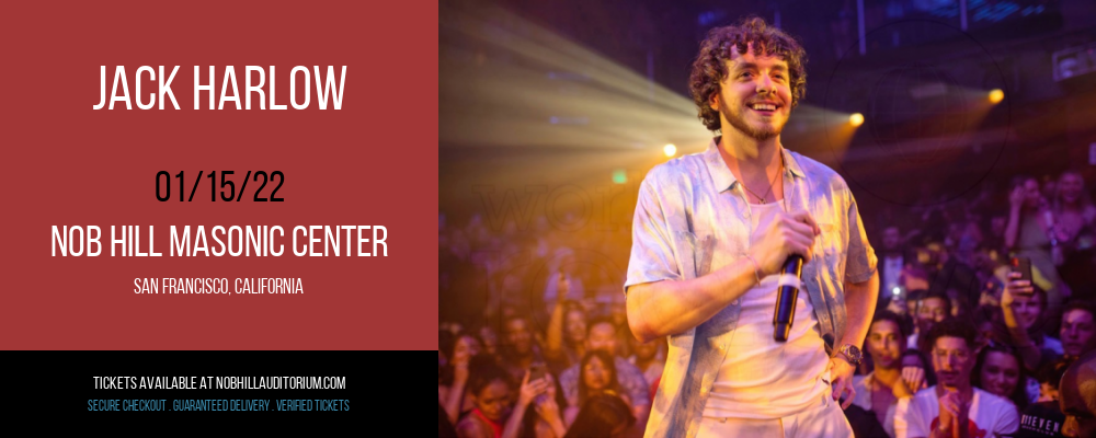 Jack Harlow at Nob Hill Masonic Center