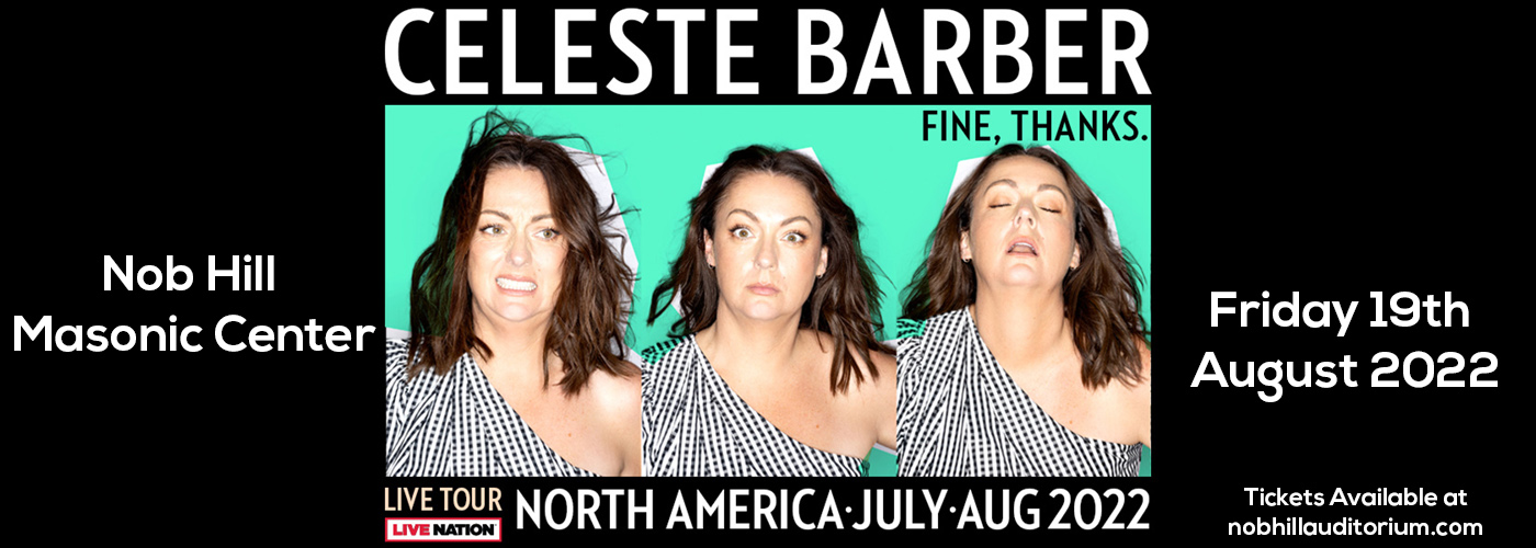 Celeste Barber at Nob Hill Masonic Center tickets Celeste Barber at Nob Hill Masonic Center