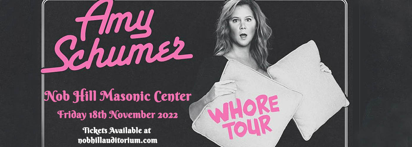 Amy Schumer at Nob Hill Masonic Center