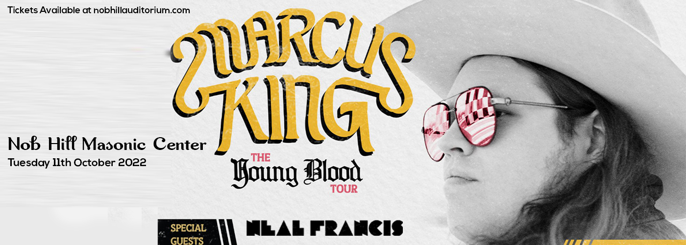 Marcus King at Nob Hill Masonic Center tickets Marcus King at Nob Hill Masonic Center