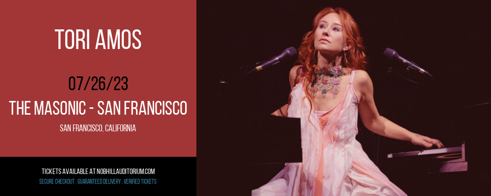 Tori Amos at Nob Hill Masonic Center tickets Tori Amos at Nob Hill Masonic Center