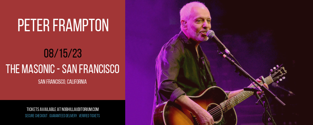 Peter Frampton at Nob Hill Masonic Center