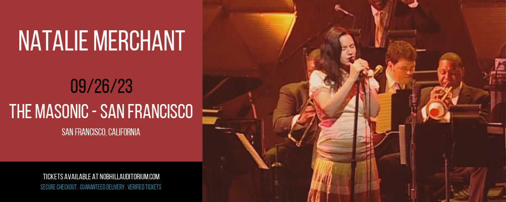 Natalie Merchant at Nob Hill Masonic Center tickets Natalie Merchant at Nob Hill Masonic Center