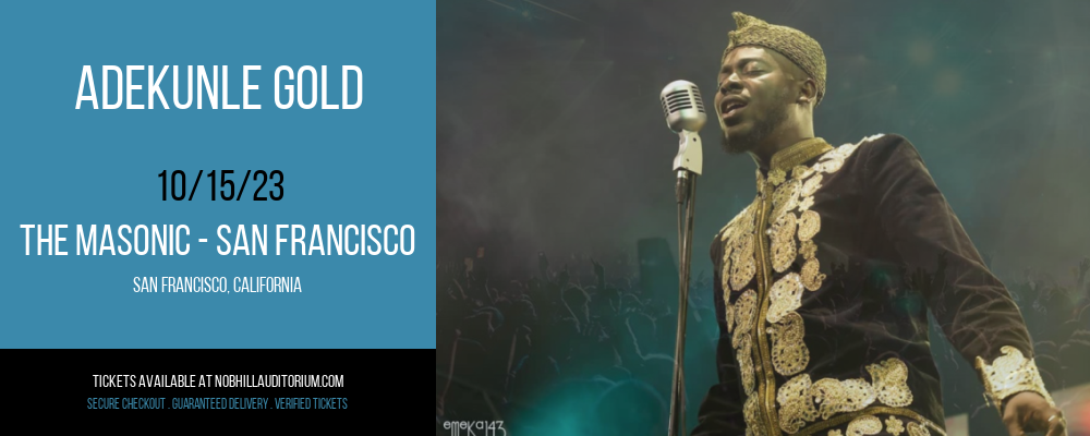 Adekunle Gold [CANCELLED] at The Masonic