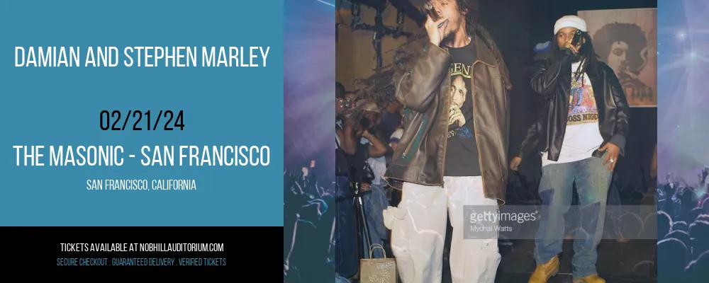 Damian and Stephen Marley at The Masonic