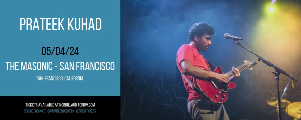 Prateek Kuhad at The Masonic