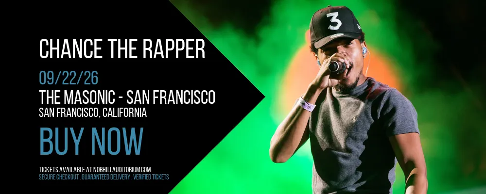 Chance The Rapper at The Masonic